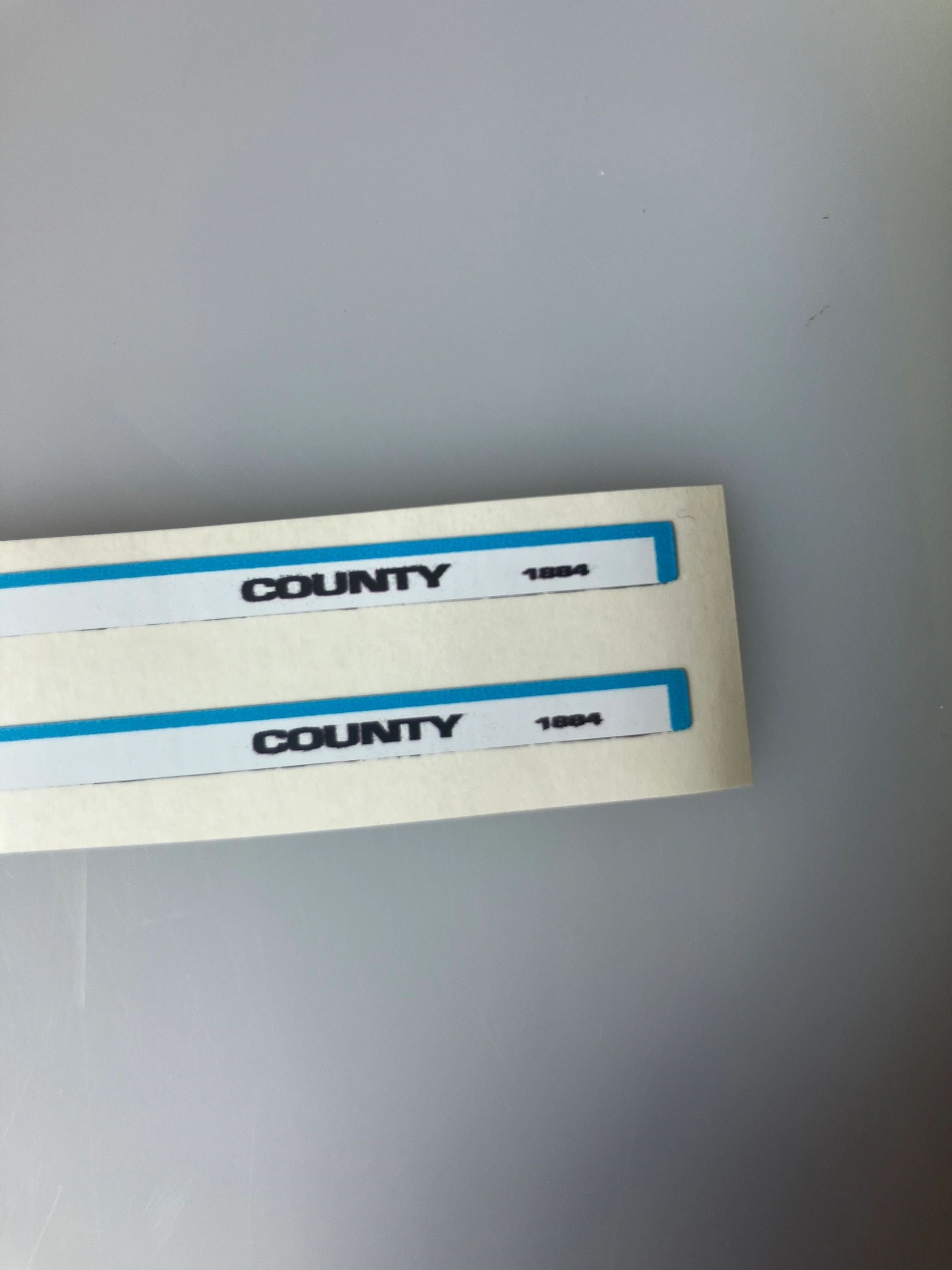 2 x County 1884 Tractor bonnet decals farm machinery decals Image 4