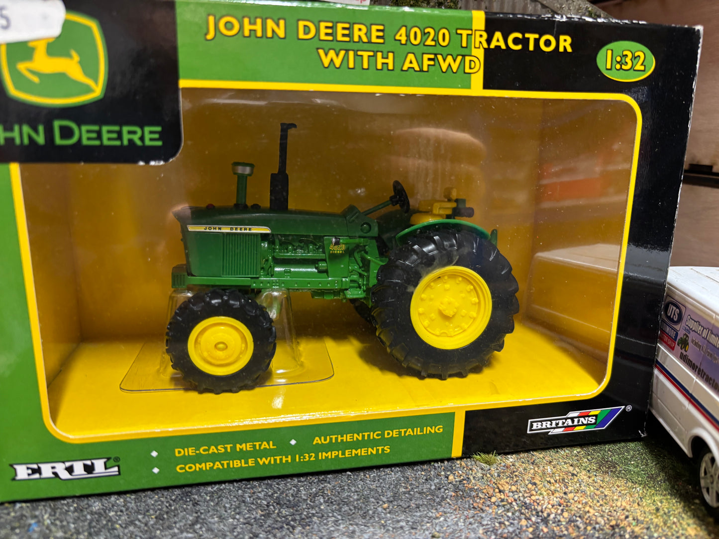 42336 Britains John Deere 4020 Tractor 4wd AFWD 1:32 scale obsolete