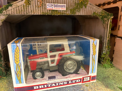 Vintage Britains Massey Ferguson 595 Tractor 9522 Original Straw Box Obsolete 1:32 Scale First Version (1976–1979)