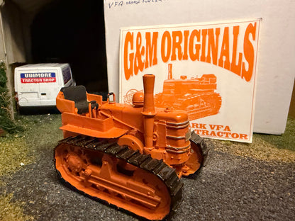 G & M Originals Fowler Mark VFA Diesel Crawler Tracked Tractor – Orange – Handmade 1:32 Scale