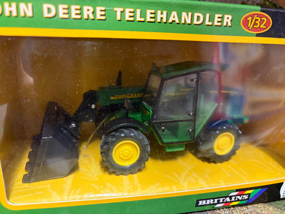 Britains 40062 John Deere 3200 Telehandler 2002 Version 1:32 – Dealer Box Obsolete