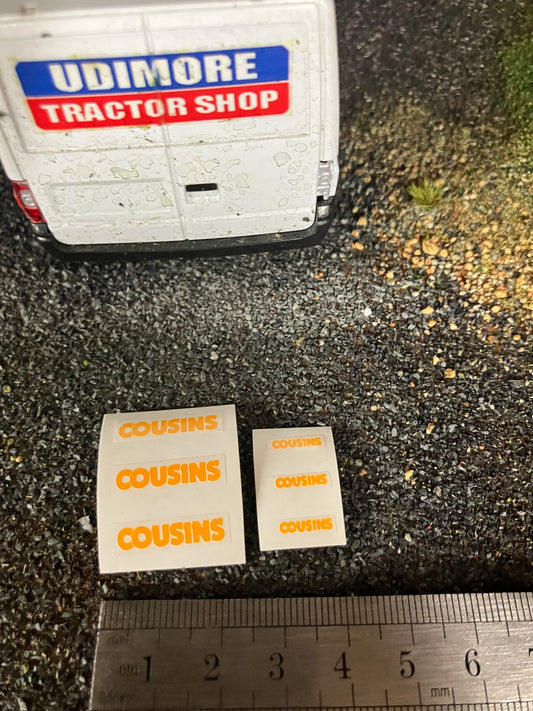 Cousins of Emneth farm machinery set of 6 decals Professional Pre Cut High quality vinyl stickers farm machinery decals