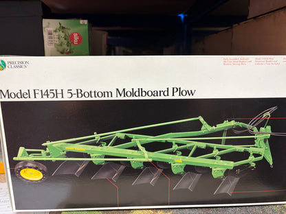 RARE ERTL Precision Classics #6 John Deere F145H 5 Furrow Plough 1:16 – Boxed with Coin