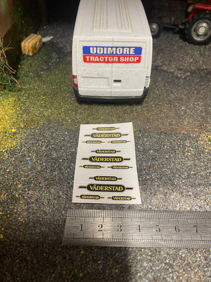 Vaderstad Farm Machinery pre cut High quality vinyl 12 decals farm machinery stickers 1:32 scale