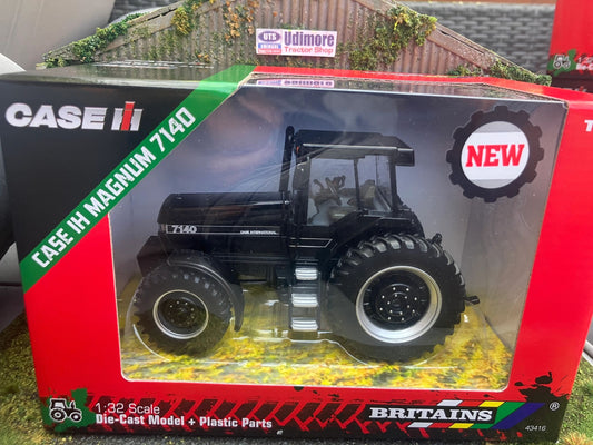 43416BL Britains Black CASE Magnum 7140 Tractor 1:32 scale New Limited Edition Image