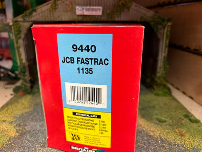 Vintage Britains 9440 JCB Fastrac 1135 Tractor 1st Version Black Links 1996 1:32 – Boxed