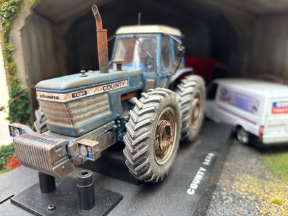 Prestige Weathered Well used County 1884 Tractor Conversion 1:32 scale wheel weights