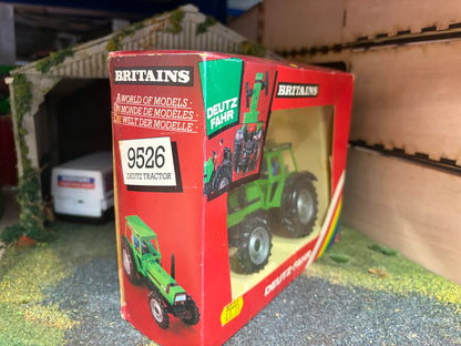 Vintage Britains Deutz DX92 Tractor 9526 Original rare Rainbow Box Obsolete 1:32 Scale (1985)