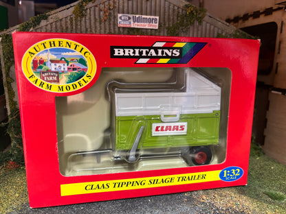 Vintage Britains Claas Tipping Silage Trailer 9566 BOXED Obsolete 1:32 Scale