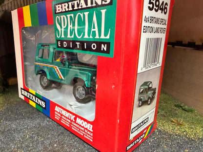 Vintage Britains Limited edition Land Rover Special Edition 1:32 Scale Boxed Obsolete - 5946