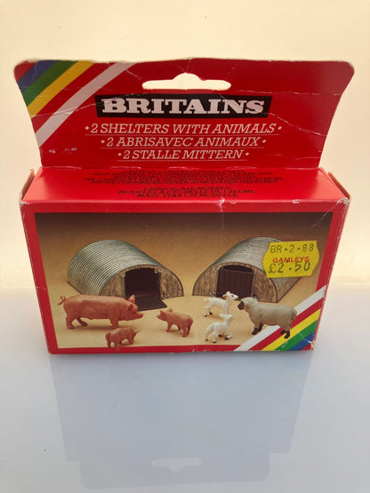 4703 Vintage Britains Animal Shelters set 1:32 scale Image