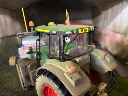 Weathered John Deere 6120M tractor conversion 1:32 scale BOXED