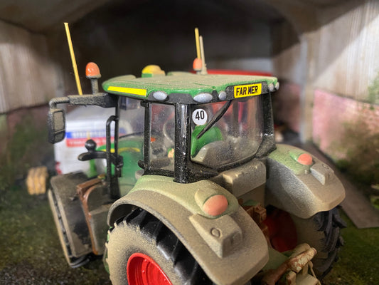 Weathered John Deere 6120M tractor conversion 1:32 scale BOXED