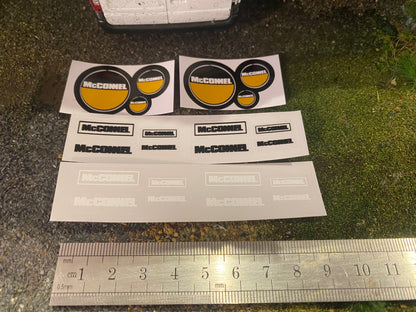 McConnell hedge cutter farm machinery x 22 Professional Pre Cut High quality vinyl decal packs stickers 1:32 scale