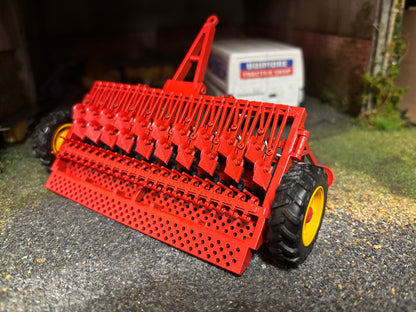 Massey Ferguson MF 30 Seed Drill 4 metre version 1.32 scale Yellow wheels