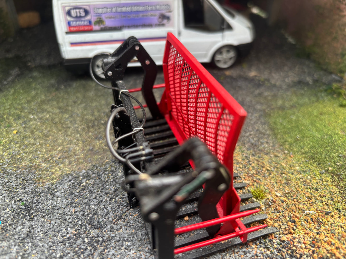 Albutt Black red Albutt push pull Buck Rake Laser cut BRASS Scratch Built  1:32 scale BLR Models