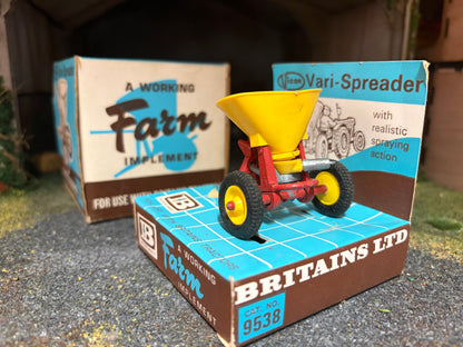 Vintage Britains Vicon Vari Spreader 9538 First Edition Box Obsolete 1:32 Scale