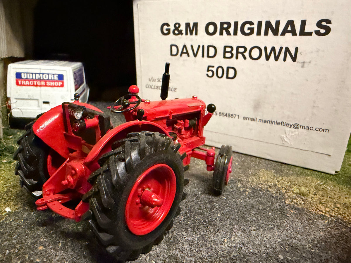 G & M Originals David Brown 50D Tractor – Limited Edition No. 312 of 350 – Handmade 1:32 Scale