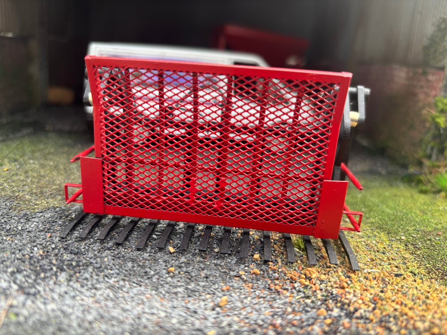 Albutt Black red Albutt push pull Buck Rake Laser cut BRASS Scratch Built  1:32 scale BLR Models