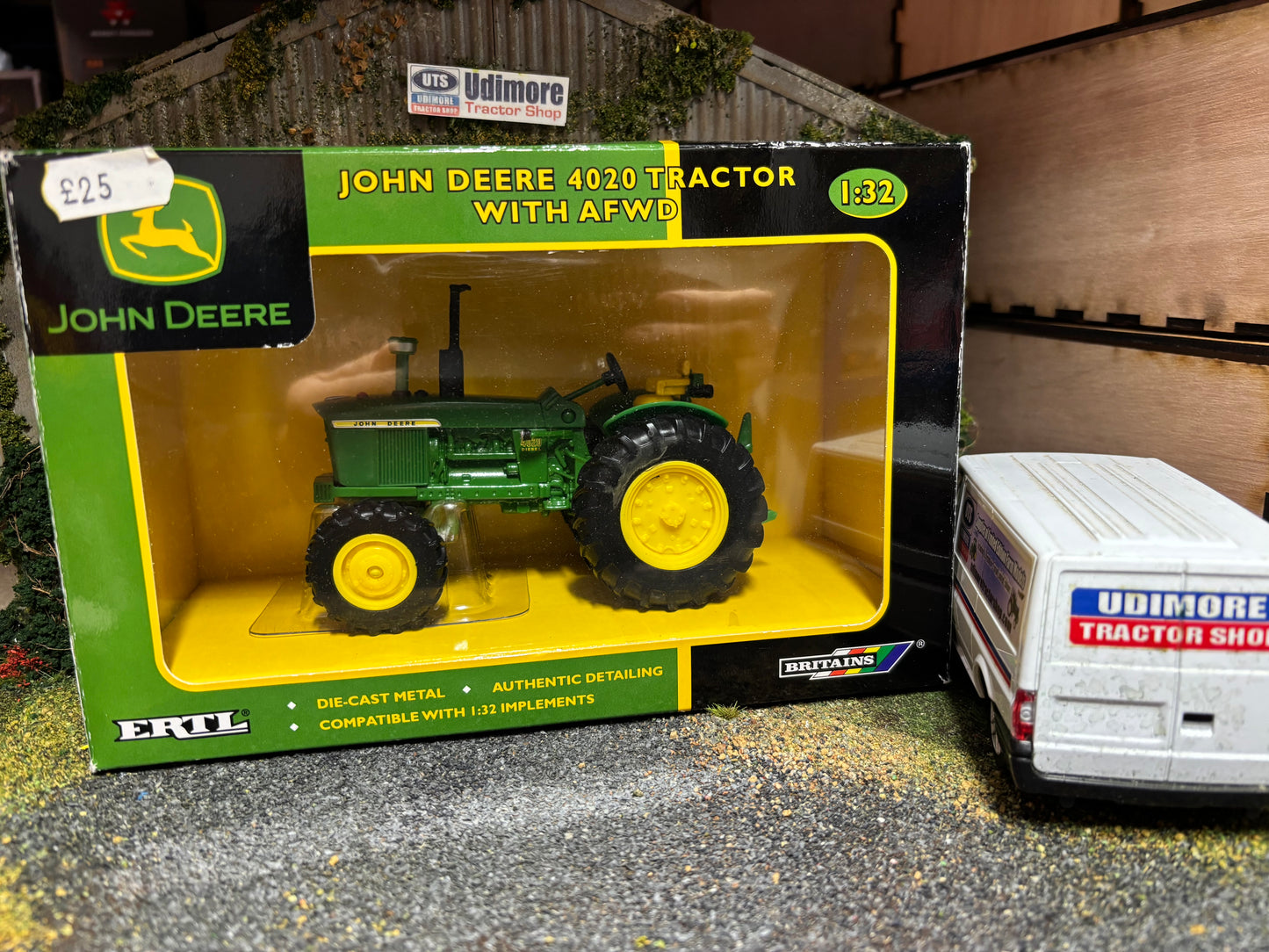 42336 Britains John Deere 4020 Tractor 4wd AFWD 1:32 scale obsolete