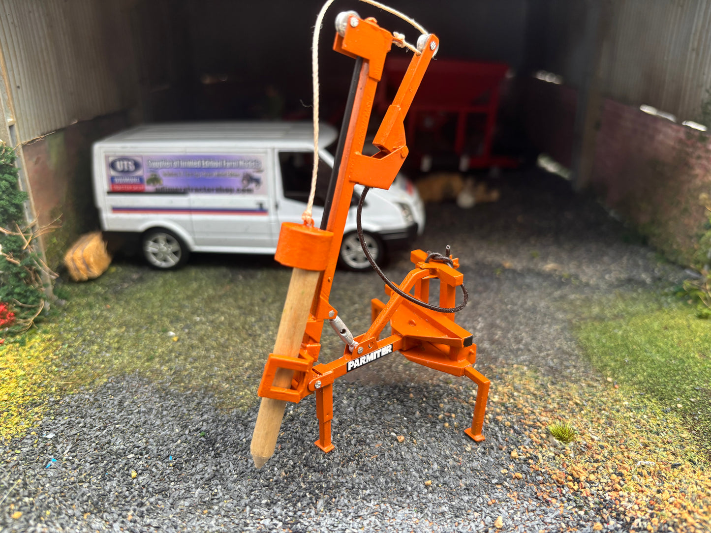 Parmiter Orange Post Driver Laser cut BRASS Scratch Built  1:32 scale BLR Models