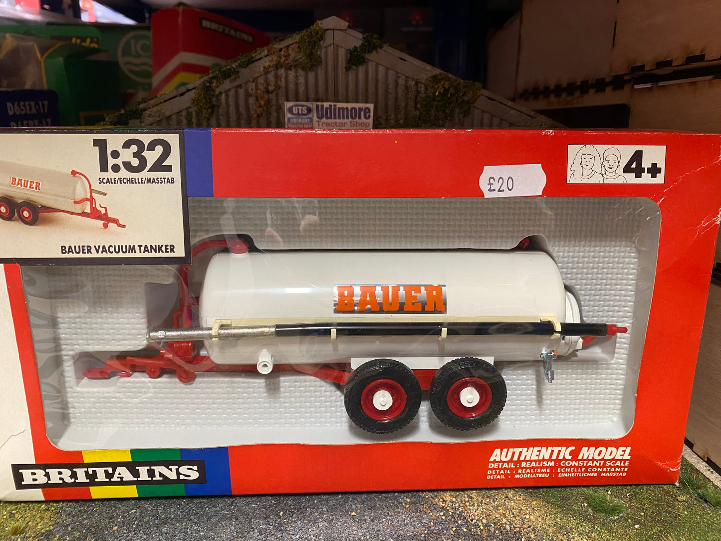 9563 Vintage Britains Bauer Vacuum Slurry Tanker 1:32 scale
