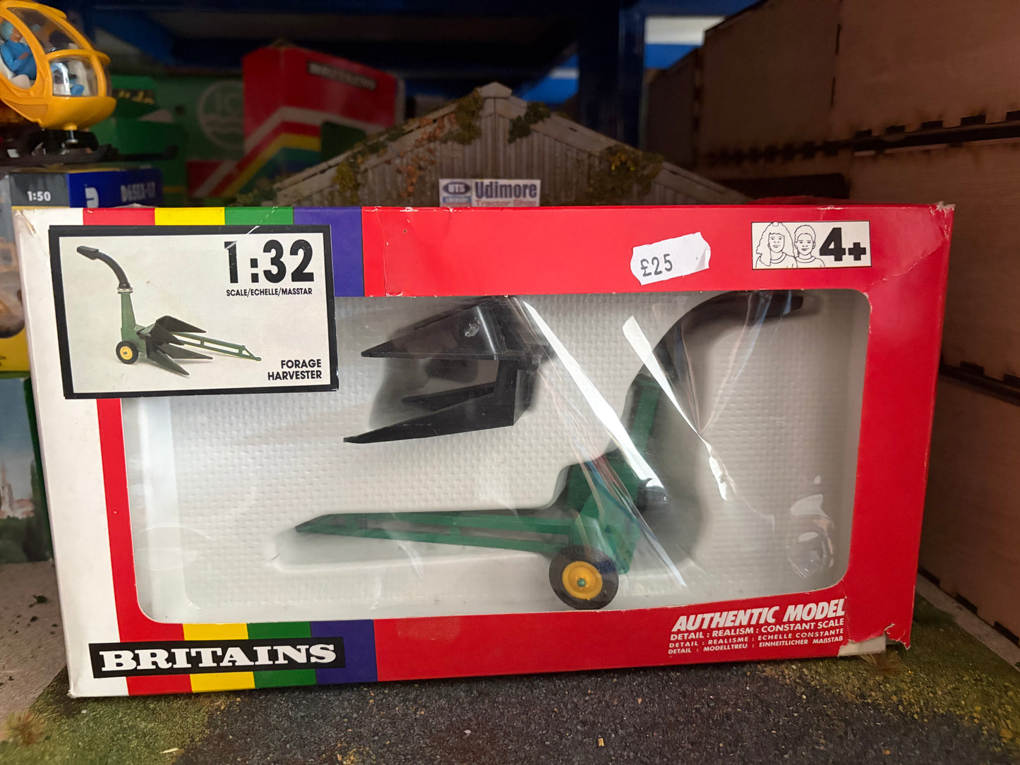 9542 Britains Trailed Forage Harvester 1:32 scale obsolete vintage Rainbow box