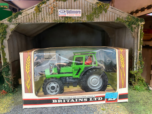 Vintage Britains Deutz DX110 Tractor 9526 Original Straw Box MIB Obsolete 1:32 Scale