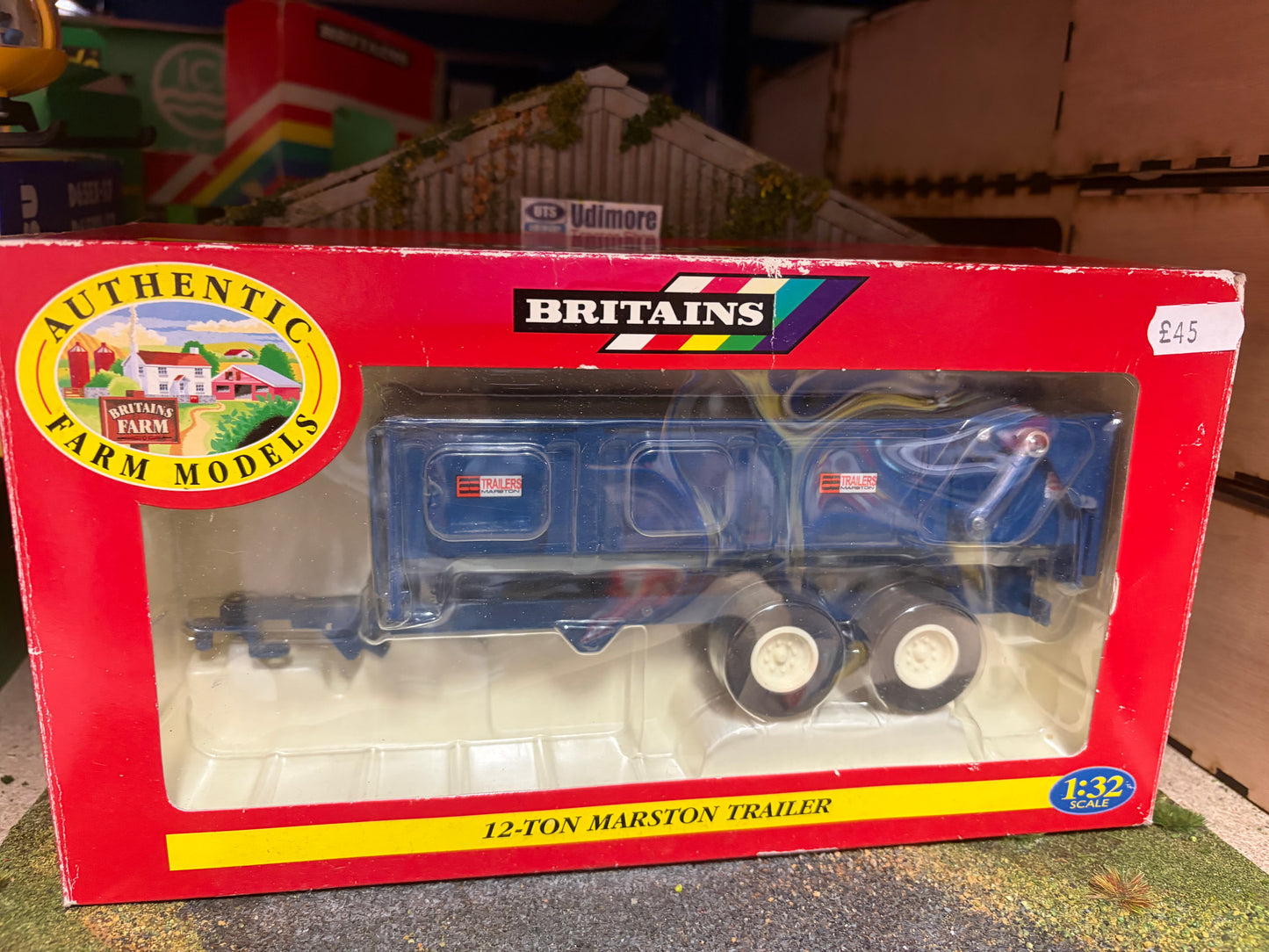 Vintage Britains 12 ton Marston trailer 1:32 scale boxed Obsolete 00049