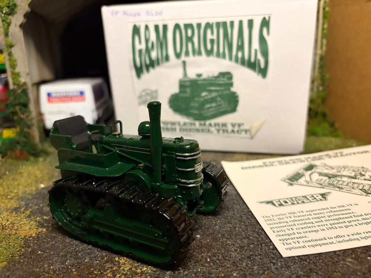 G & M Originals Fowler Mark VF Diesel Crawler Tracked Tractor – Green – Handmade 1:32 Scale