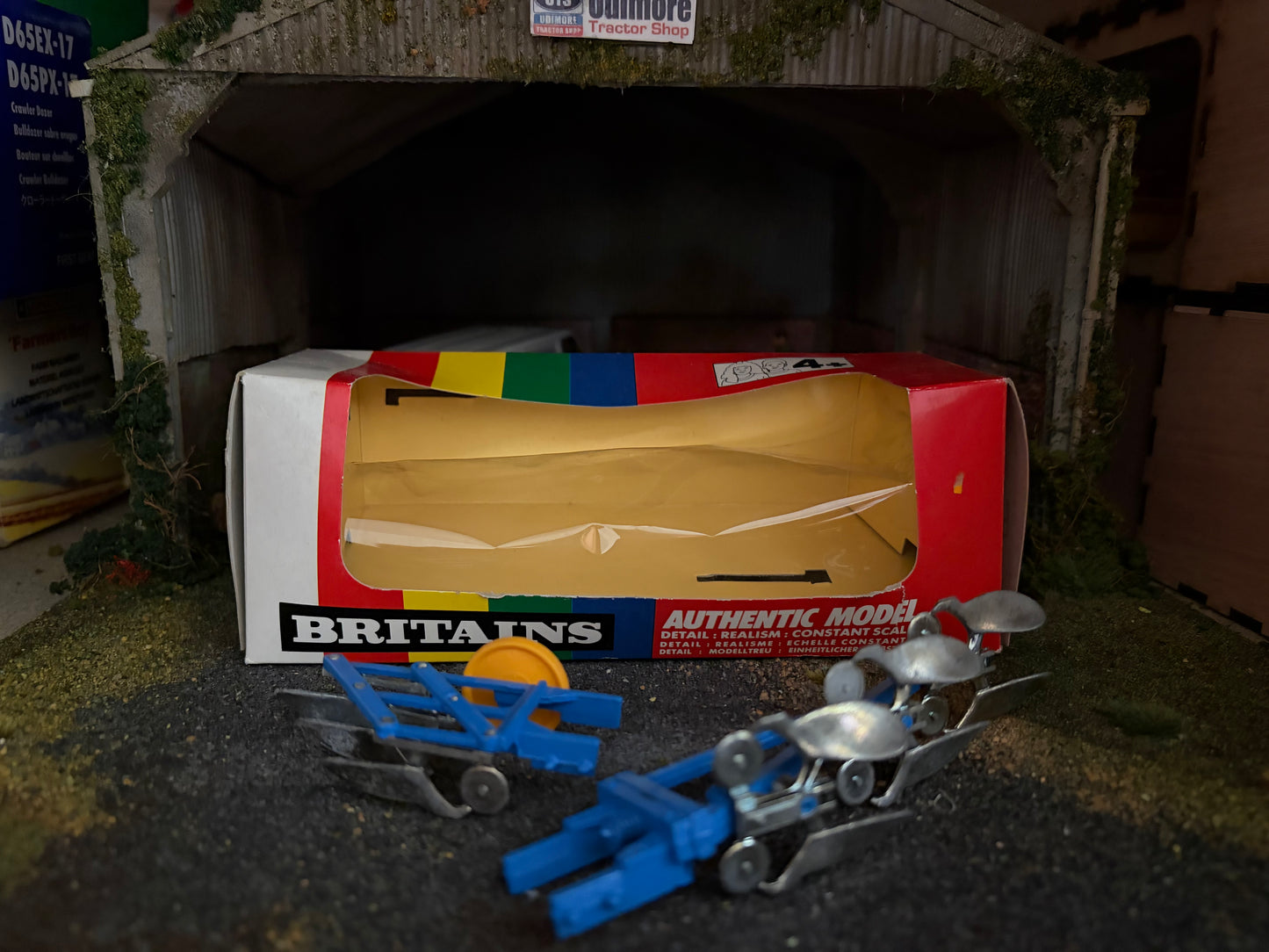 Vintage Britains Plough set 1:32 scale boxed 9546 obsolete