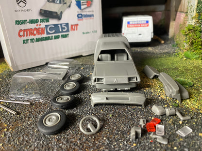 Citroen C15 van RIGHT hand drive Kit Artisan32 farm machinery 1:32 scale 01106EV