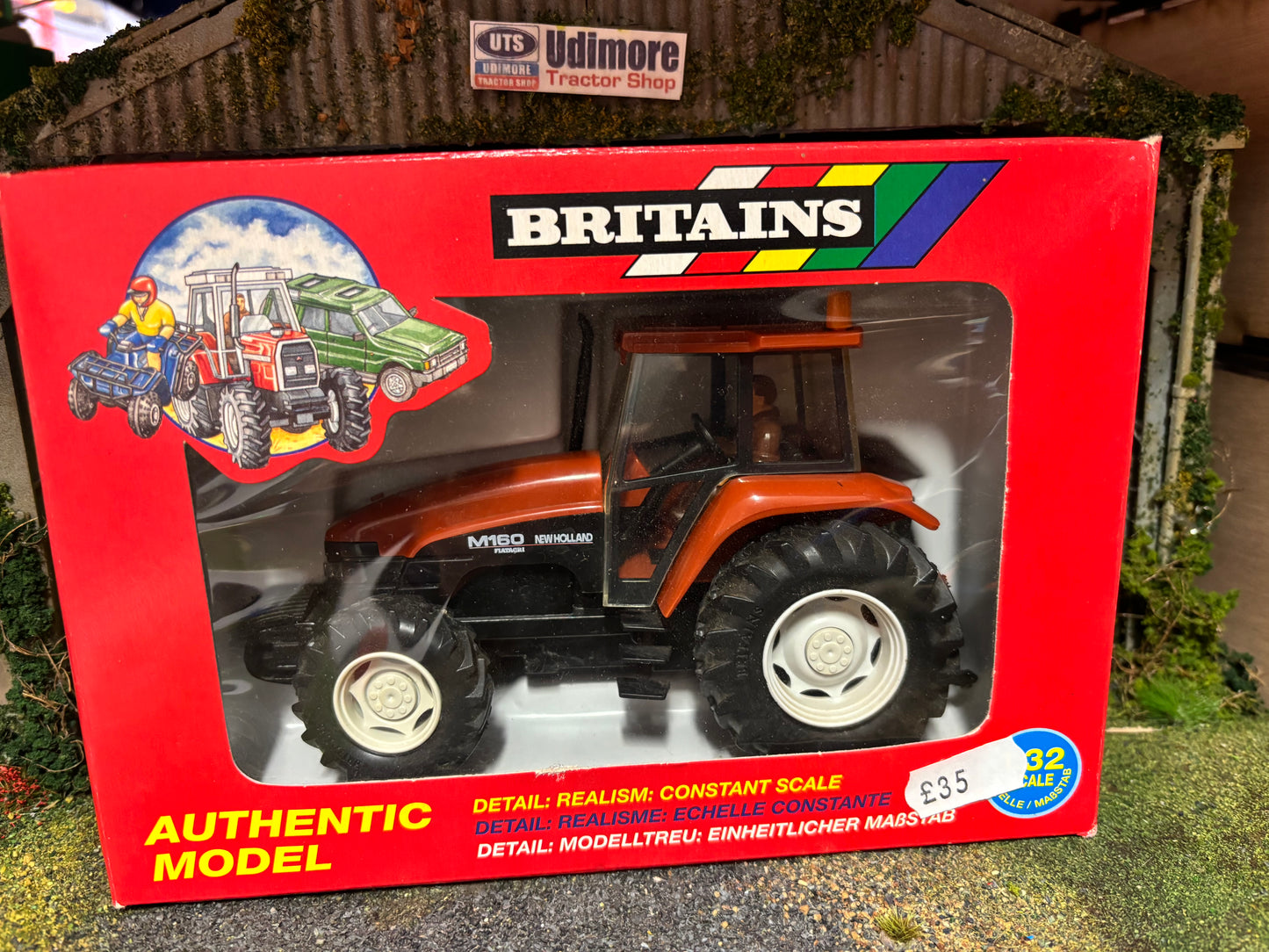 9490 Britains New Holland Fiatagri M160 Tractor in original  Box obsolete VINTAGE