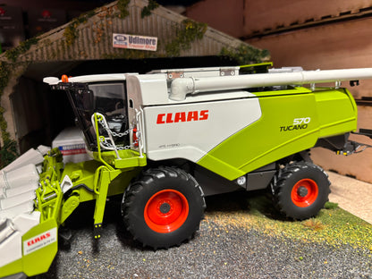 Wiking Claas Tucano 570 Combine Harvester Corn header 1:32 scale Boxed