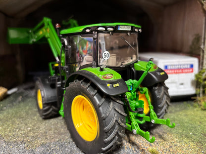 Wiking John Deere 6125R premium tractor with H340 loader 1:32 scale Boxed Obsolete
