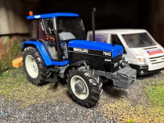 New Holland 7840 Tractor front weight Blue Roof grey chassis Tractor Conversion 1:32 scale