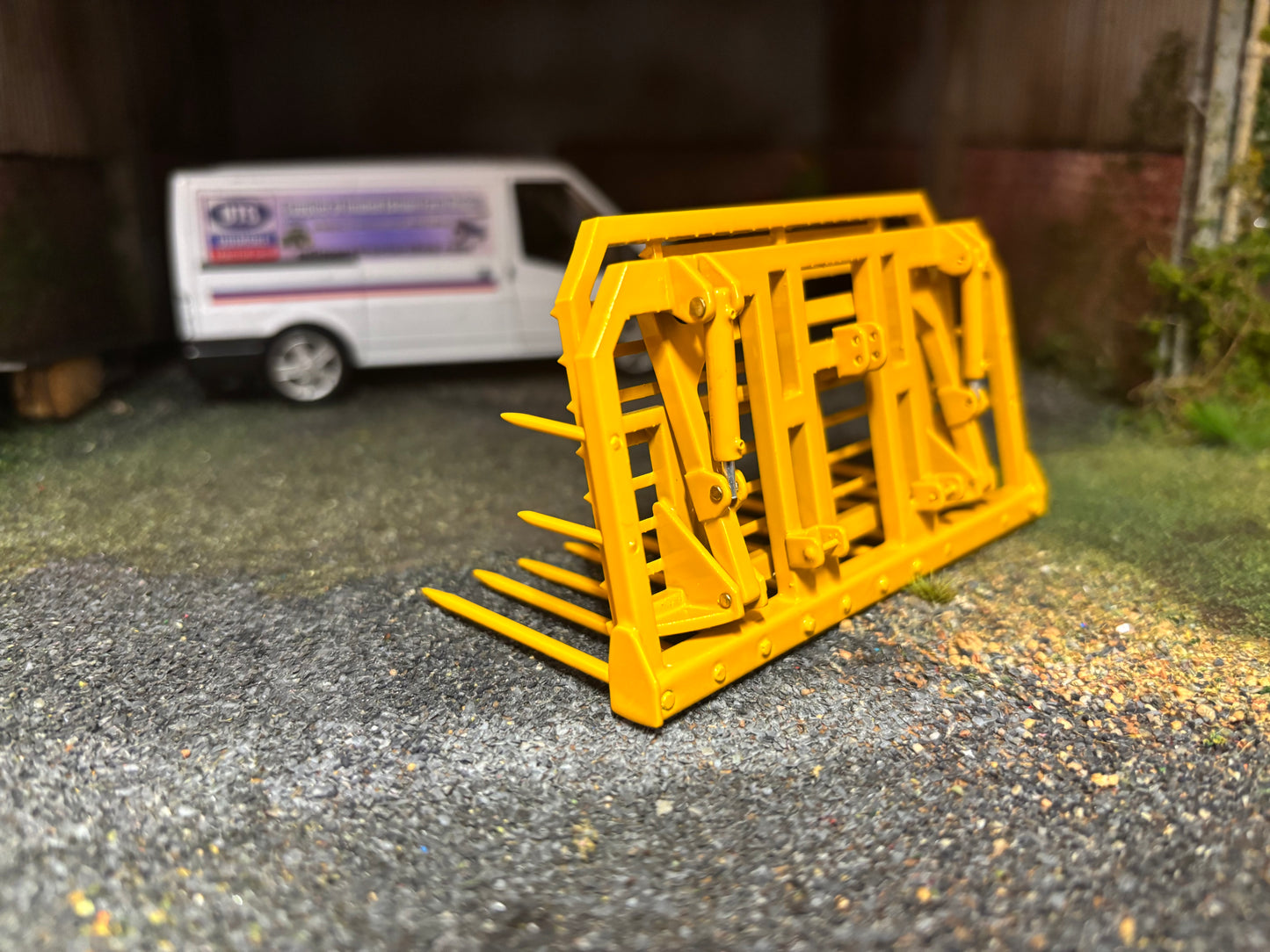 MoneyCarrie Engineering Push pull Buck Rake 3 point linkage fitting version 1:32 scale Scratchbuilt