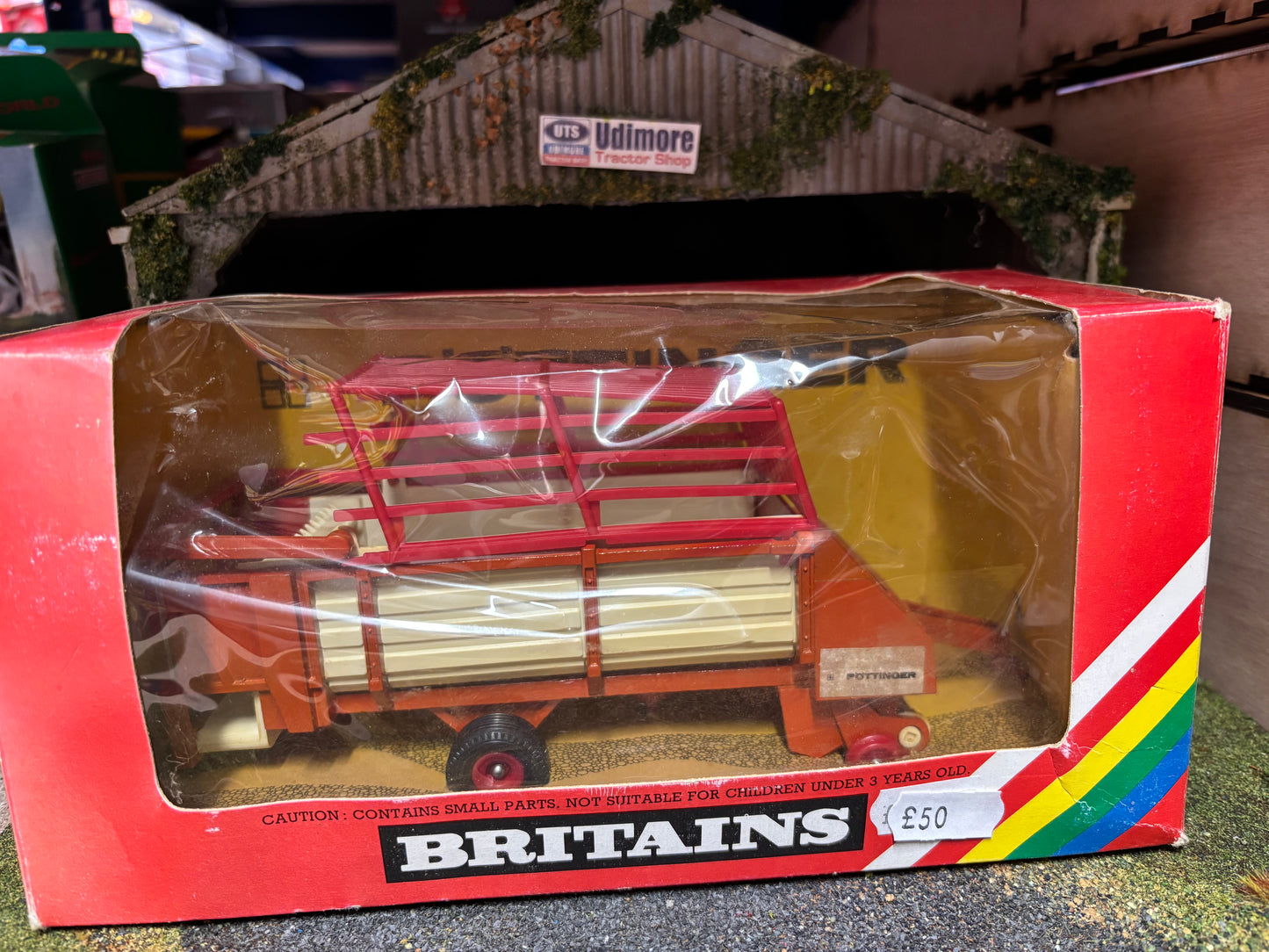 9578 Vintage Britains Pottinger Loader Wagon trailer 1:32 scale boxed  Obsolete