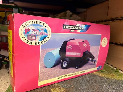 Vintage Britains Vicon RF130 Round Baler 00051 Boxed 1:32 Scale Obsolete