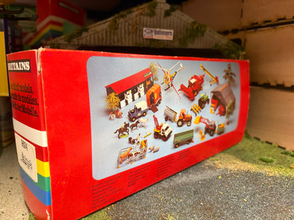 9534 Vintage Britains Krone Benac RBR 3000 bale trailer 1:32 scale Rainbow box Obsolete