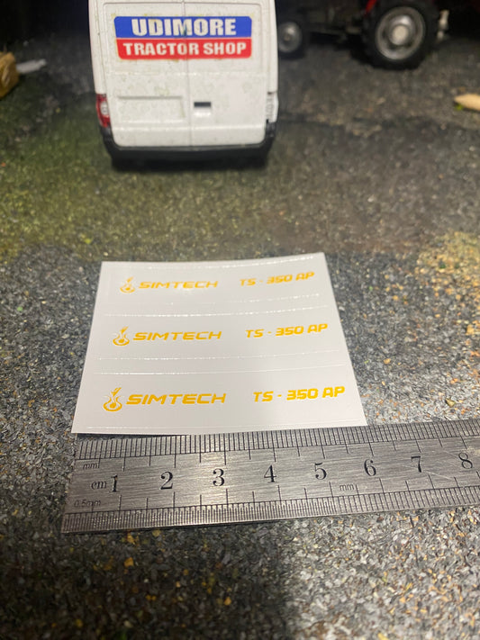 Simtech Farm Machinery TS 350 AP Drill pre cut High quality vinyl decals farm machinery stickers 1:32 scale