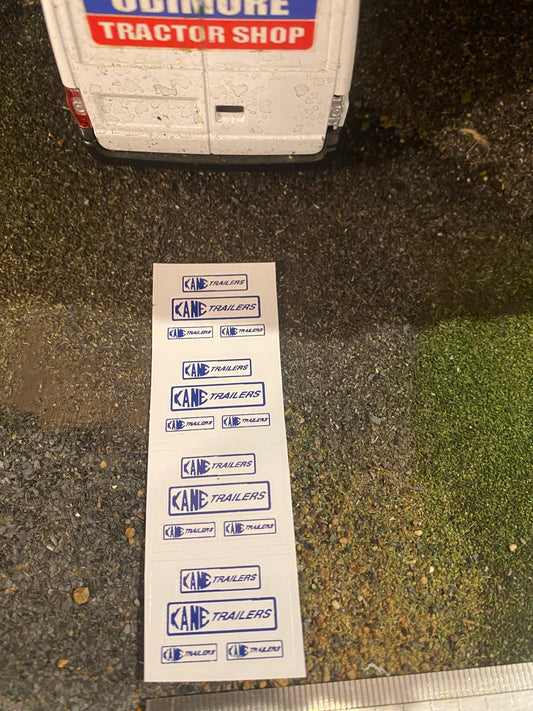 Kane Trailers farm machinery decals x 18 stickers 1:32 scale High quality vinyl pack