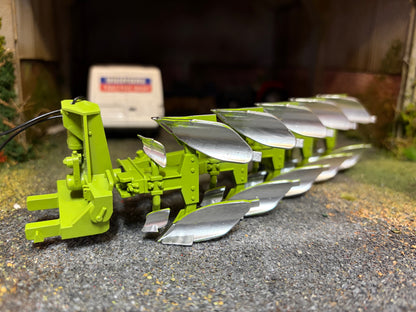 Exclusive UTS Scratch Built Dowdeswell DP7 5 Furrow Plough – Silver Mouldboard Version – 1:32 Scale