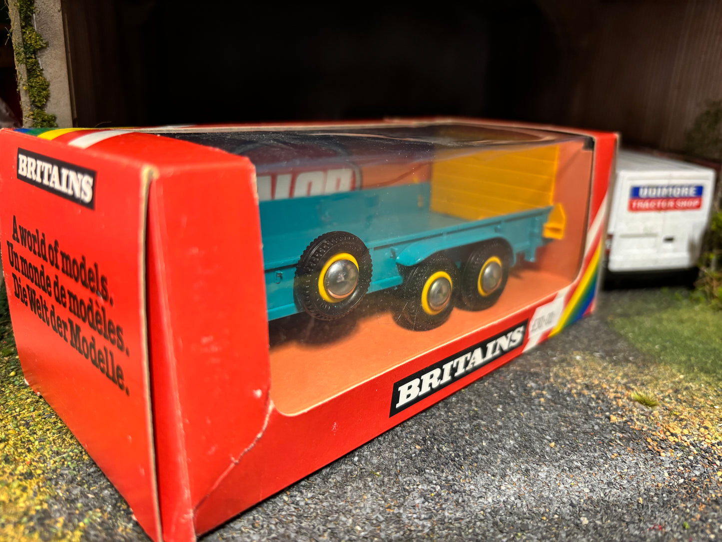 9533 Vintage Britains Salop Low Loader trailer 1:32 scale boxed obsolete