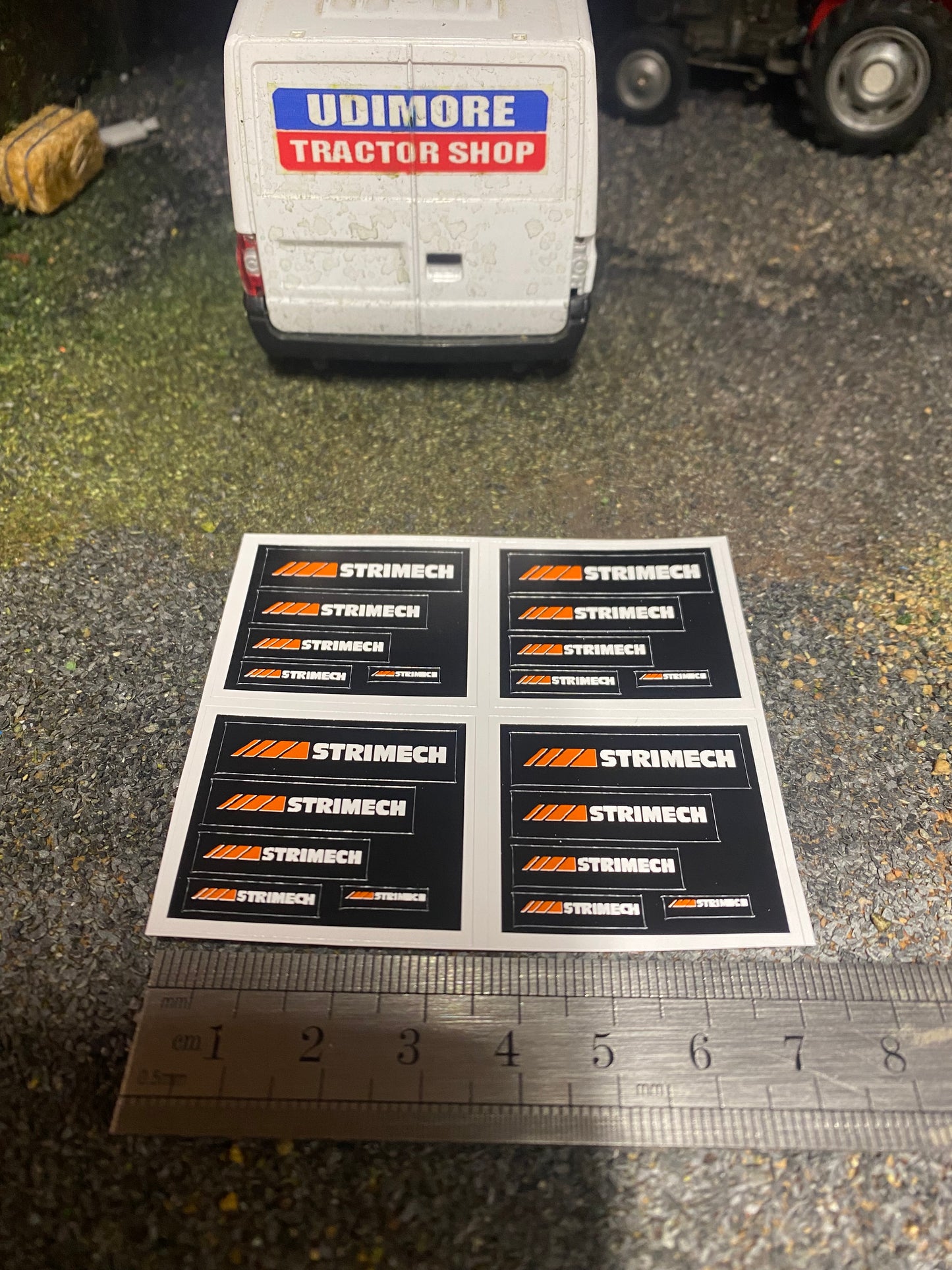 Strimech farm machinery stickers 1:32 scale High quality vinyl precut 20 decals