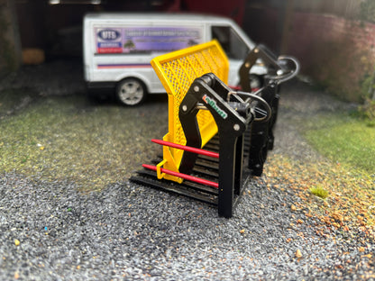 Albutt Black yellow Albutt push pull Buck Rake Laser cut BRASS Scratch Built  1:32 scale BLR Models