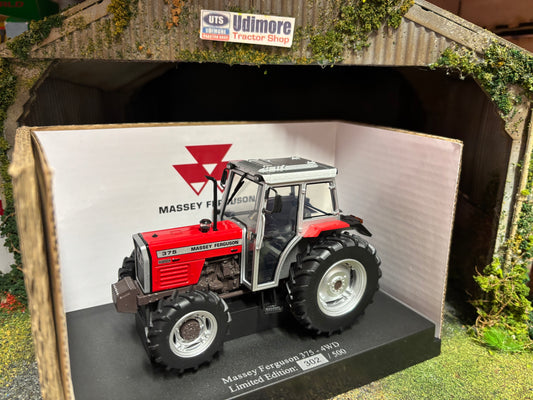Limited Edition Universal Hobbies Massey Ferguson 375 4wd Tractor BOXED 1:32 scale UH6888