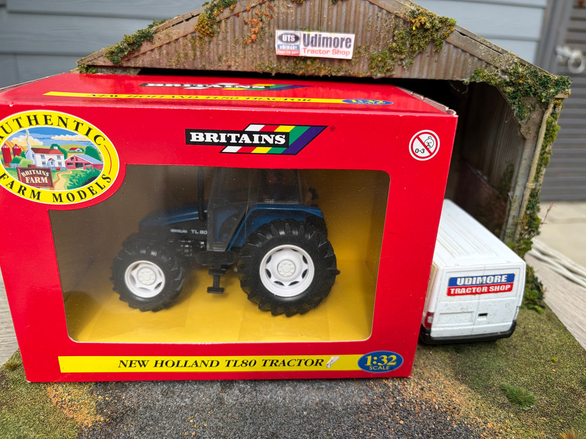 Vintage Britains New Holland TL80 Tractor 40753 Original Box Obsolete 1:32 Scale