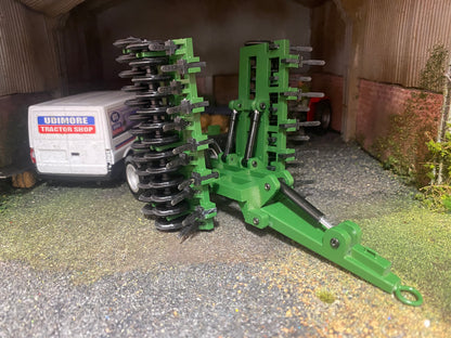 Simba Great Plains Green 6m double folding press cultipress 1:32 scale conversion