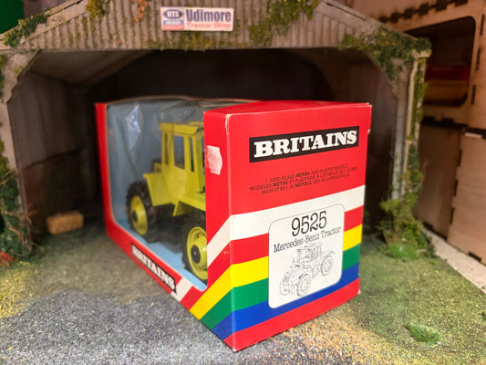 Vintage Britains Mercedes-Benz MB Trac 1500 Tractor 9525 Original Rainbow Box Obsolete 1:32 Scale